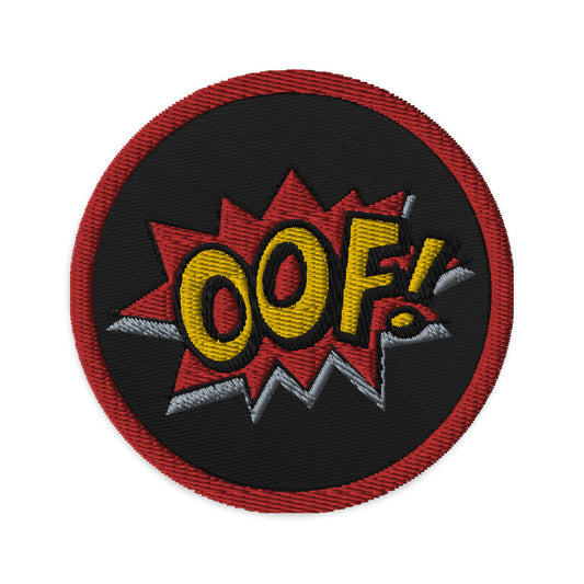 OOF! - Official Logo Embroidered Patch (2 colors)